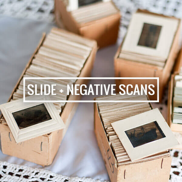 Slide + Negative Scans archiving scanning services